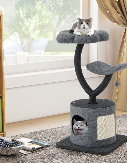 Load image into Gallery viewer, Cat Tree for Large and Small Cats with Curved Metal Supporting Frame
