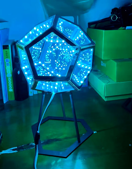 Load image into Gallery viewer, 3D Cube Light Creative Cool Infinite Dodecahedron Nightlight Colorful Art Light USB Nightlight Girls Birthday Christmas Gift
